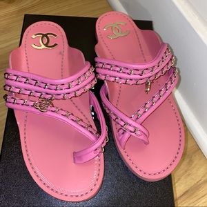 Pink Chanel Sandals